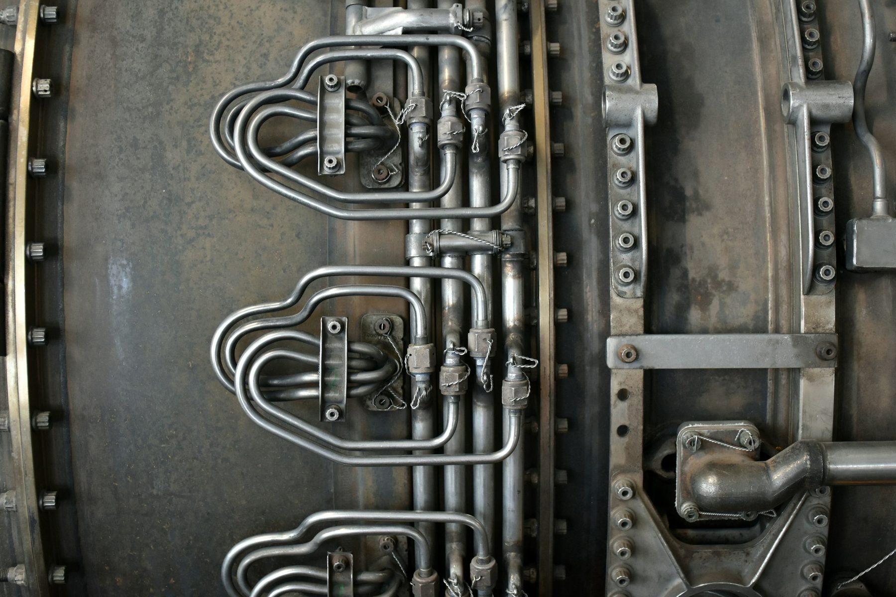 Detail of a steel injection mould tool and cooling lines used for recycled plastic moulding