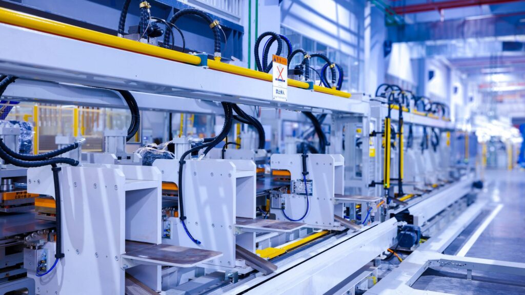 Automated injection moulding production line running recycled plastic resin